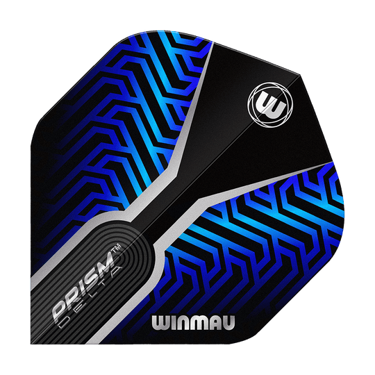 Letky Winmau Prism Delta Blue No2 Standard Hier zu sehen sind die Winmau Prism Delta Blue No2 Standard Flights. Die Dart Flights verfügen über ein auffälliges blau-schwarzes Muster.