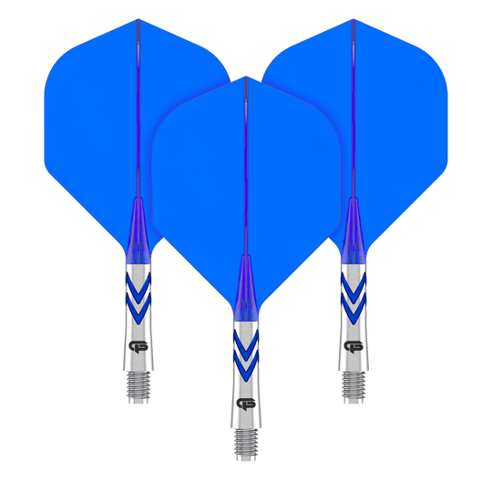 Bild eines Red Dragon Nitro Flite Gerwyn Price No2 Flights Short 22mm Dartflugs. Das Produkt liegt auf weißem Hintergrund.