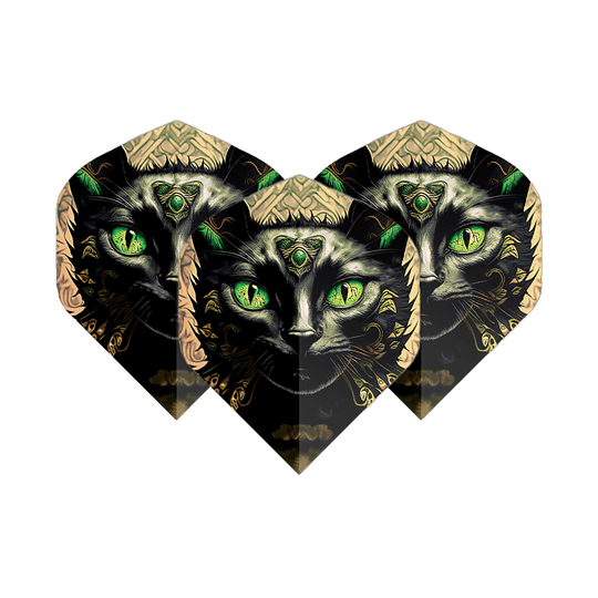Lety v pětiboji Cat Pentathlon Flights Katze werden als Set präsentiert. Das Motiv einer Zeichnung ist sichtbar.