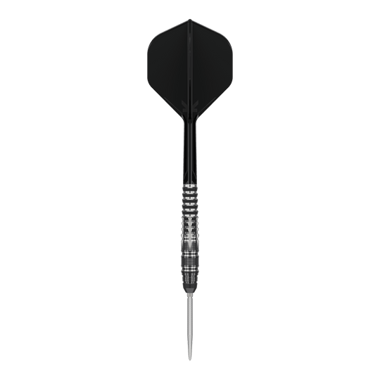 Ocelové šipky Target Japan Black Marque Blaze Swiss Point - 23g Abgebildet sind Target Japan Black Marque Blaze Swiss Point Steeldarts - 23g. Das Design ist elegant in Schwarz gehalten.