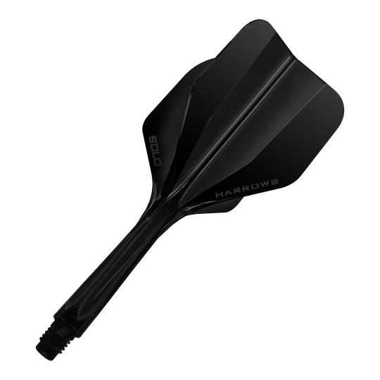 Systém letmých hřídelí Harrows Solo No6 - černý Dies ist das Harrows Solo No6 Flight-Shaft-System in Schwarz. Das Bild zeigt das Produkt in einer Nahaufnahme.