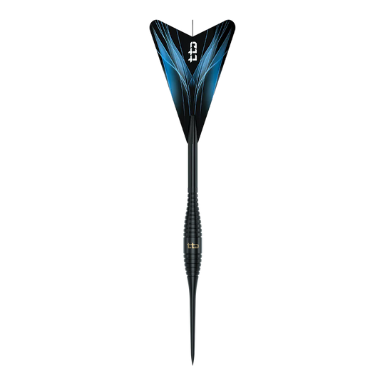 Caliburn TTD Complete Titanium T2 Black Steeldarts - 6g Das ist ein Bild der Caliburn TTD Complete Titanium T2 Black Steeldarts - 6g. Die Steeldarts sind schwarz und wiegen 6 Gramm.