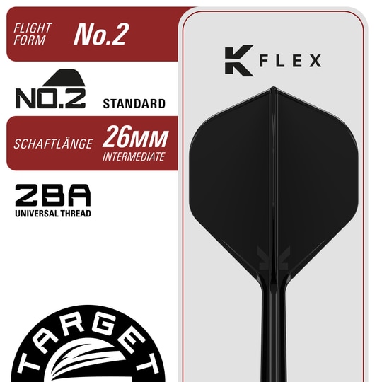 Ocelové šipky Target Japan Black Marque Eclipse Swiss Point - 23g Das Bild stellt die Target Japan Black Marque Eclipse Swiss Point Steeldarts - 23g dar. Sie zeichnen sich durch ihr schwarzes Design und hochwertige Verarbeitung aus.