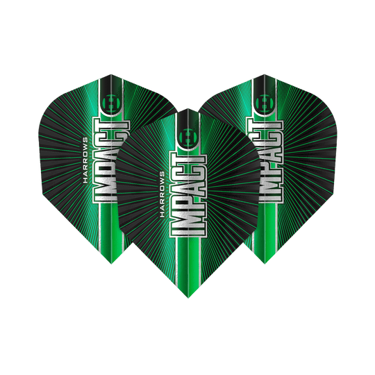 Lety Harrows Impact č. 6 Gezeigt werden die Harrows Impact No6 Flights. Dieses Produkt sind spezielle Flights für Darts mit besonderer Stabilität.