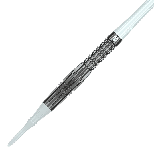 Měkké šipky Caliburn Prisma P1 - 19g Das Bild zeigt die Caliburn Prisma P1 Softdarts mit einem Gewicht von 19g. Es ist ein modernes Dartprodukt für Freizeit und Turniere.