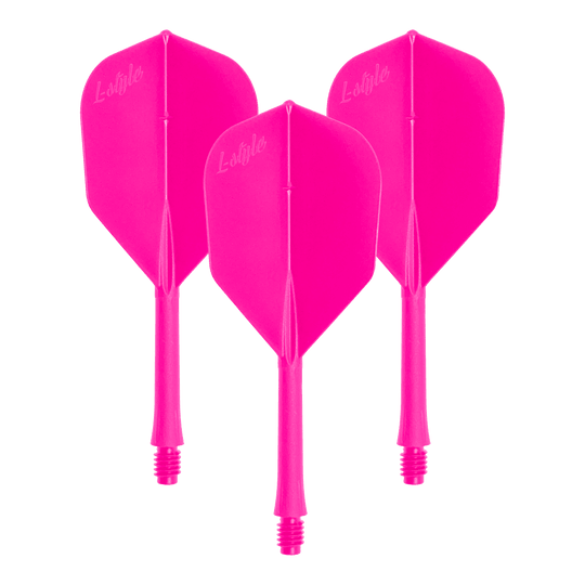L-Style BarFlights 2BA L3 - 260 Das Bild zeigt einen Dart-Flug in Neon-Pink. Gezeigt wird der Artikel 'LSF-905_L-Style_BarFlight_NeonPink_1Set'.