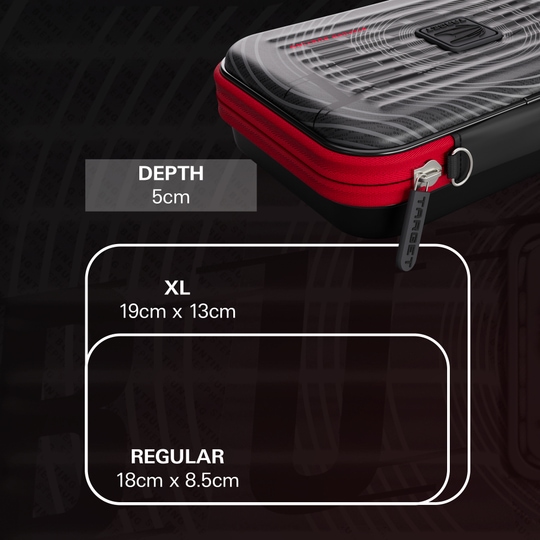 Pouzdro na šipky Takoma XL Ghost Series Stephen Bunting Abgebildet ist das Takoma XL Ghost Series Stephen Bunting Dartcase. Die Darttasche ist dem professionellen Dartspieler Stephen Bunting gewidmet.