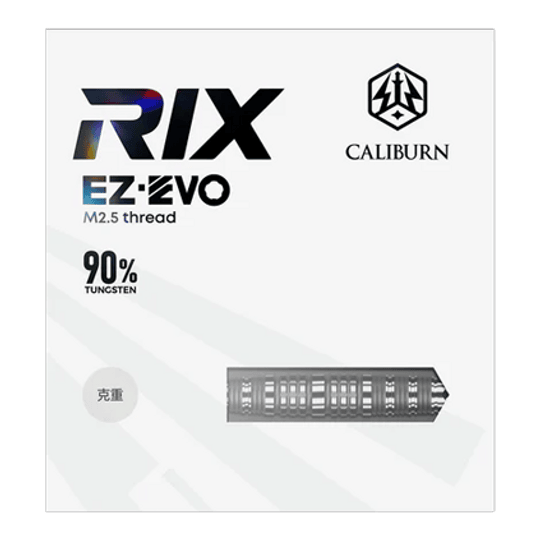 Ocelové šipky Caliburn Rix EZ-EVO R6 Zu sehen ist der Caliburn Rix EZ-EVO R6 Steeldarts. Das Bild stellt die Besonderheiten und Form des Produkts dar.
