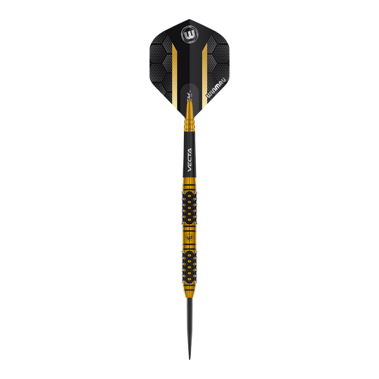 Ocelové šipky Winmau Team 360 Bradley Van Der Velden - 22g Das Bild zeigt die Winmau Team 360 Bradley Van Der Velden Steeldarts mit einem Gewicht von 22 Gramm. Die Darts sind für Präzision und professionelle Spieler konzipiert.