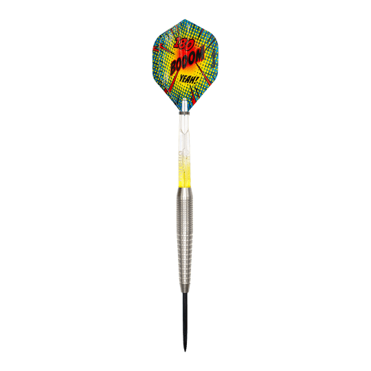 Ocelové šipky Karella Comic Line CL-5 - 21g Hier sieht man die Karella Comic Line CL-5 Steeldarts - 21g. Es sind stilvolle Steeldarts für präzises Werfen.