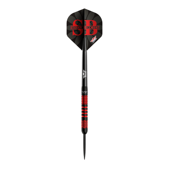 Ocelové šipky Bulls NL Stefan Bellmont 90 - 23g Diese Abbildung zeigt die Bulls NL Stefan Bellmont 90 Steeldarts 23g. Die Steeldarts zeichnen sich durch ihr stilvolles Design und hohe Qualität aus.