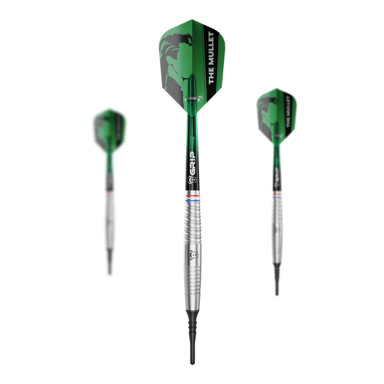 Měkké šipky Bulls Danny Jansen - 20g Das Bild stellt ein Set der Bulls Danny Jansen Softdarts mit 20g dar. Ideal für Dartspieler, die leichte Softdarts bevorzugen.