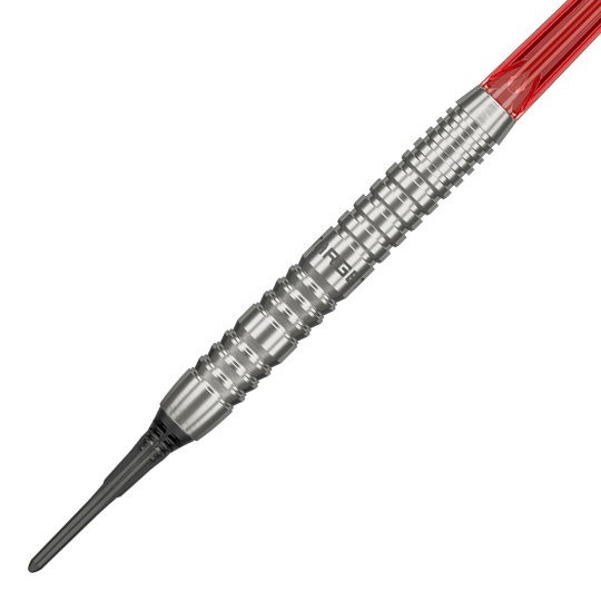 Targetová skupina O 12 Softdarts Abgebildet ist das Target Group O 12 Softdarts Set. Die Darts werden aus einer anderen Ansicht gezeigt.