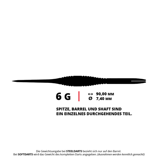 Zu sehen sind die Caliburn TTD Complete Titanium T2 Rainbow Steeldarts - 6g. Diese Steeldarts zeichnen sich durch ihren Regenbogeneffekt und das Titanmaterial aus.