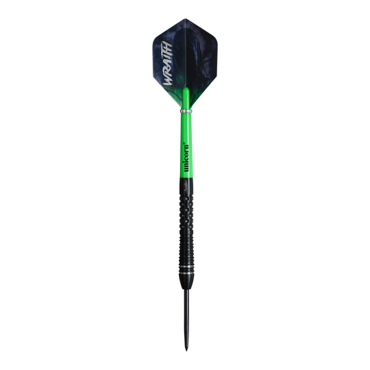 Ocelové šipky Unicorn Wraith Gary Anderson Phase 6 Abgebildet ist das Produkt Unicorn Wraith Gary Anderson Phase 6 Steeldarts. Die Steeldarts sind für professionelle Dartspieler geeignet.