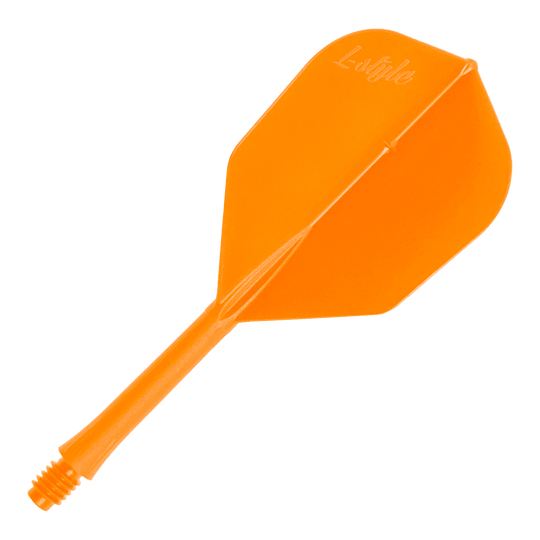 L-Style BarFlights 2BA L3 - 260 Ein Einzelstück eines BarFlight Dartflugs in Neonorange ist abgebildet. Das Produkt ist für Dartpfeile geeignet.