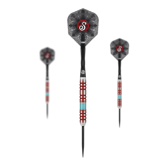 Šipky Shot Collab Pro Series Josh Pearson Steeldarts - 23g Shot Collab Pro Series Josh Pearson Steeldarts - 23g. Das Bild zeigt ein Set von Steeldarts mit einem Gewicht von 23 Gramm.