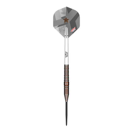 Ocelové šipky Bulls NL Max Hopp E5 Abgebildet ist der Bulls NL Max Hopp E5 Steeldarts. Der Dartpfeil hat ein modernes Design und eignet sich für Steeldart-Spieler.