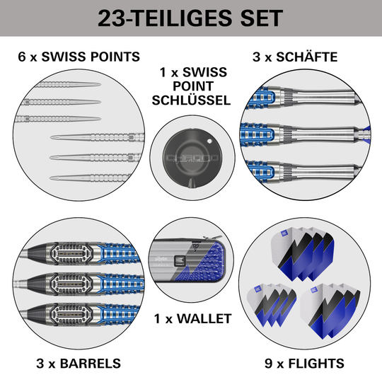 Ocelové šipky Target Phil Taylor Power X Chrono Swiss Points
