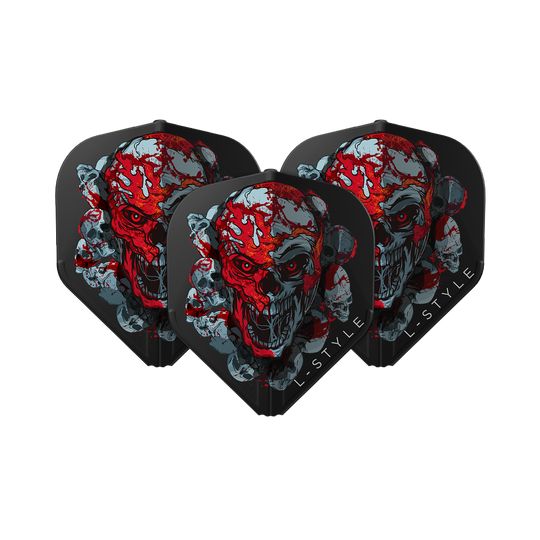 Letky L-Style Ryan Searle Signature V4 Black L1EZ Das Bild zeigt die L-Style Ryan Searle Signature V4 Black L1EZ Flights. Diese Flights bieten ein modernes schwarzes Design für Darts.