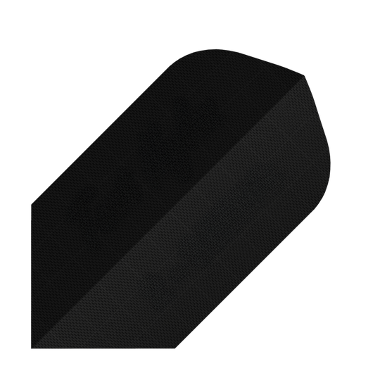Nylonové letky - úzké - ČERNÉ Dies ist ein schwarzer Nylon-Stoff Slim Flight. Der Flight ist für Dartpfeile geeignet und hat eine schlanke Form.