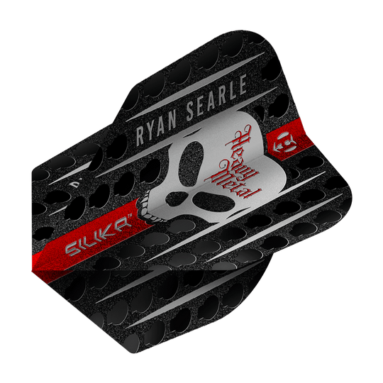 Abgebildet ist der Harrows Silika Ryan Searle Series 3 No6 Flights. Dieses Produkt dient als Flight für Darts.