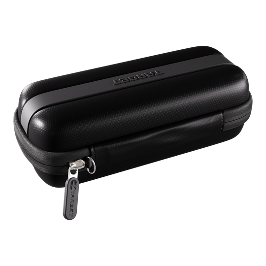 Pouzdro na šipky Target BOA Abgebildet ist ein schwarzes Dartcase. Es handelt sich um das Modell '450140_Target_BOA_Dartcase_Schwarz_Schwarz_1'.