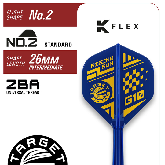 Šipky Target Japan Rising Sun GEN10 Swiss Point Steeldarts Abgebildet sind die Target Japan Rising Sun GEN10 Swiss Point Steeldarts. Diese Steeldarts zeichnen sich durch besondere Präzision aus.