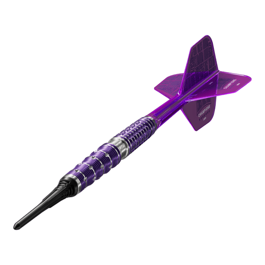Das Bild präsentiert die Target Japan The Miracle GEN7 Constructors Champions Limited Darts - 21,5g noch einmal deutlich. Man erkennt die hochwertige Verarbeitung und das auffällige Design.