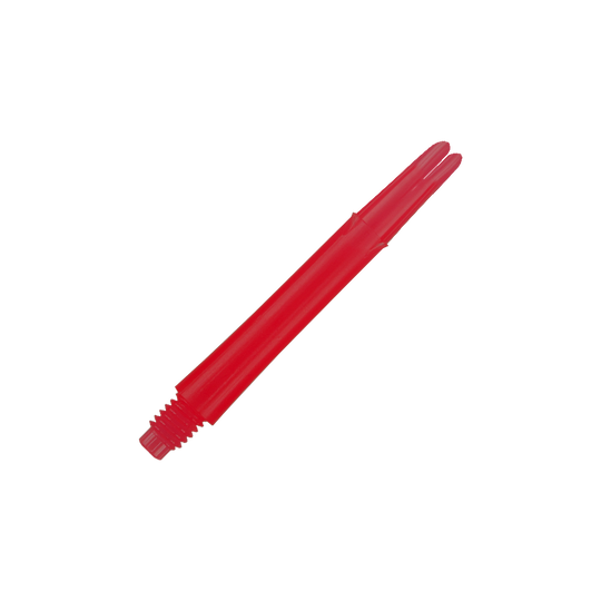 L-L-Style-Shafts uzamknuté rovně - červená Das Bild zeigt einen roten, geraden Dartshaft ohne Kappen. Der Schaft ist 39 mm lang und hat ein Gewinde am Ende.
