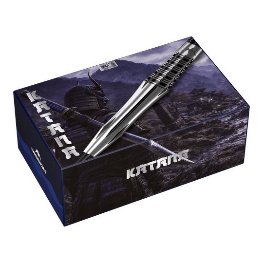 Šipky Mission Katana Steel Mission Katana Steeldarts sind auf dem Foto zu sehen. Es zeigt das Aussehen der Steeldarts klar und deutlich.