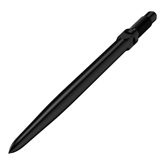 Špičky šipek Bulls NL Convertible Point - hladké - černé Das Bild zeigt einen Artikel mit dem Namen BU57700_BullsNL_Convertible_Points_Smooth_Schwarz_32mm_2. Abgebildet sind wahrscheinlich schwarze, glatte Dartspitzen in der Größe 32 mm.