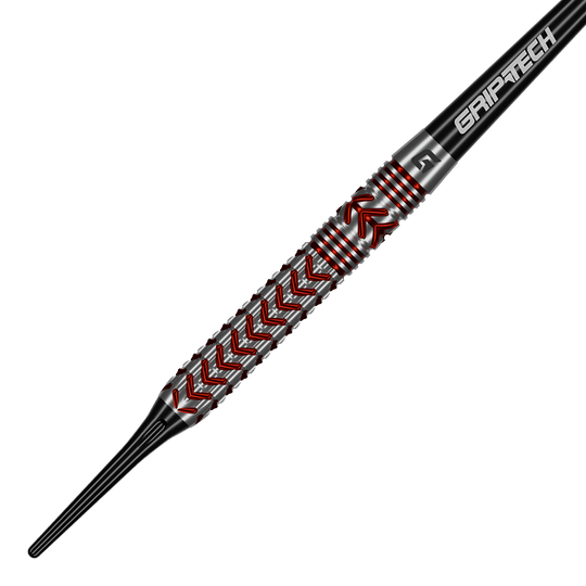 Šipky GOAT Curveball měkké - 20g Dieses Bild zeigt die GOAT Curveball Tungsten Softdarts - 20g. Die Darts sind aus Tungsten gefertigt und haben ein Gewicht von 20 Gramm.