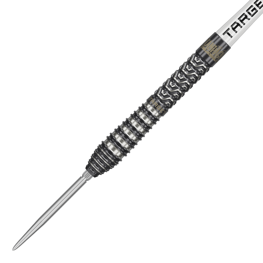 Ocelové šipky Target Charlie Manby Swiss Points Das Bild zeigt Target Charlie Manby Swiss Points Steeldarts. Ein Steeldart aus der Kollektion wird dargestellt.