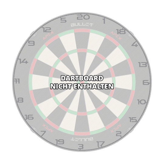 Kroužek s číslem na terč Bullet Hier ist ein weiteres Bild eines grauen Zahlenrings für ein Dartboard zu sehen. Der Dateiname lautet BT1000110_Bullet_Dartboard_Zahlenring_Grau_3.