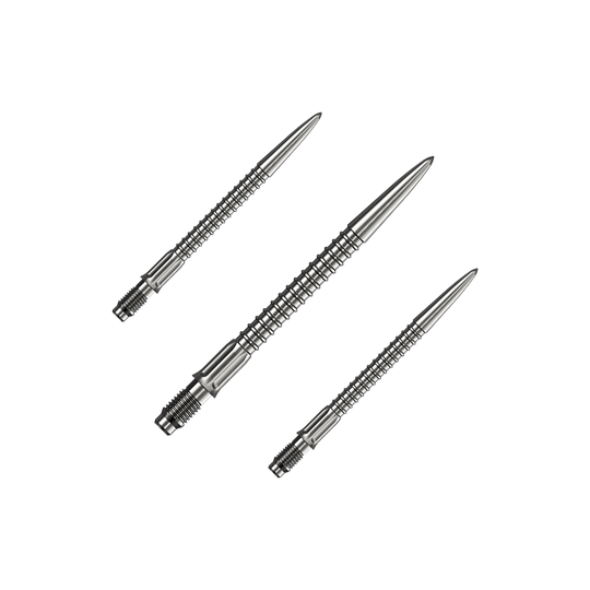 Špičky na šipky Mission R2.5 Rapid Point GV1 - stříbrné Abgebildet ist ein Set Mission R25 Rapid Point GV1 Dartspitzen in Silber mit 30mm Länge. Das Set eignet sich als Zubehör für Dartspieler.