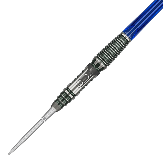 Dieses Bild zeigt die Target Japan Rising Sun GEN 10.5 Swiss Point Steeldarts. Das Produkt steht für Präzision und Qualität im Dartsport.