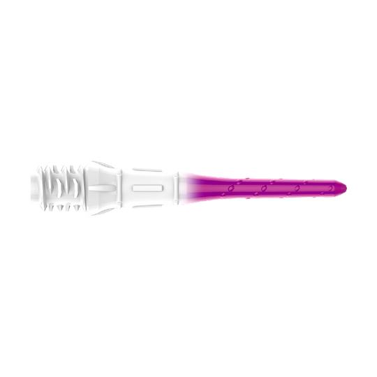 Špičky na šipky L-Style Premium s gradačním hrotem Lippoint (balení 30 kusů) Das Bild zeigt L-Style Premium Lippoint Gradiation Dartspitzen 30er Pack in der Farbe Grape. Die Dartspitzen sind in einer Nahaufnahme dargestellt.