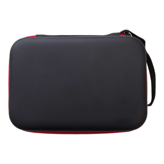 Pouzdro na šipky McDart System-4 Das Bild zeigt ein Dartcase in schwarzer Farbe. Es ist ein Aufbewahrungsetui für Dart-Zubehör.