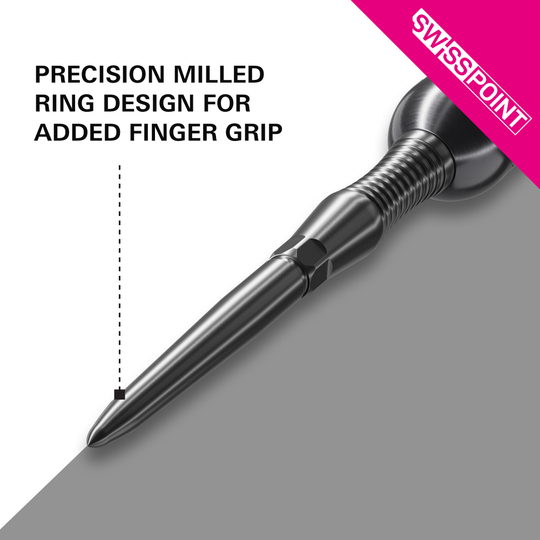 Špičky na šipky Target Swiss Point Signature RST - černé Abgebildet sind Target Swiss Point Dartspitzen Signature RST in Schwarz. Diese Dartspitzen sind für präzises Spiel und hohe Qualität bekannt.