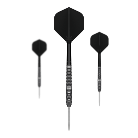 Ocelové šipky Target Japan Black Marque Eclipse Swiss Point - 23g Die Abbildung zeigt das Set der Target Japan Black Marque Eclipse Swiss Point Steeldarts - 23g. Das Set beinhaltet mehrere Darts in erstklassiger Qualität.