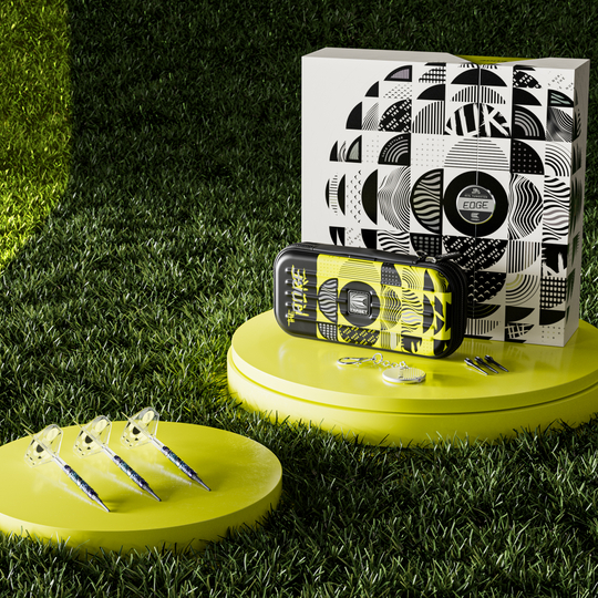 Šipky Target Luke Littler Edge Soft - 19g Das Foto zeigt die Target Luke Littler Edge Softdarts - 19g. Im Mittelpunkt steht der präzise verarbeitete Dartpfeil.