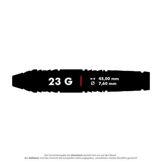 Target Japan Black Marque Dragon GEN2 Swiss Point Steeldarts - 23g