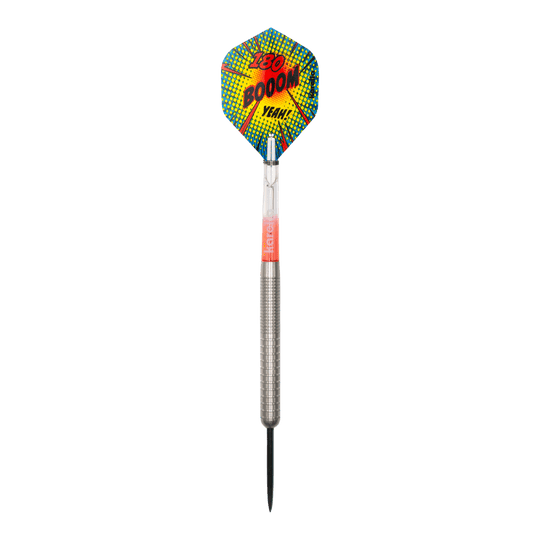 Ocelové šipky Karella Comic Line CL-1 - 22g Abgebildet ist der Karella Comic Line CL-1 Steeldarts - 22g. Diese Aufnahme zeigt das Produkt aus einer bestimmten Perspektive.