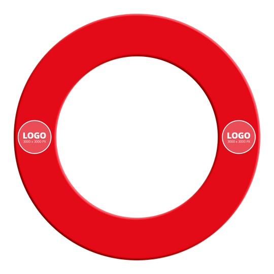 Abgebildet ist ein Artikel mit dem Dateinamen MC-2011_Dartboard_Surround_mit_Wunschdruck_Rot_Logo_2. Vermutlich handelt es sich um eine rote Dartboard-Umrandung mit Wunschdruck und Logo.