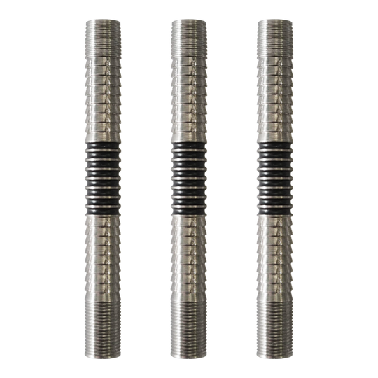 Měkké hlavně na šipky McDart Ringed Shark 2 Das Bild zeigt die McDart Ringed Shark 2 Softdart Barrels. Die Dart-Barrels besitzen ein geriffeltes Shark- und Ring-Design.