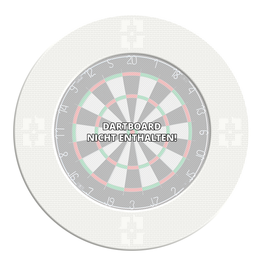 Obložení terče McDart Precision Nano Das Bild zeigt einen Artikel mit dem Namen MSF-K2_McDart_Precision_Nano_Dartboard_Surround_Wei_3. Vermutlich ist dies ein weiteres weißes Dartboard-Surround von McDart.
