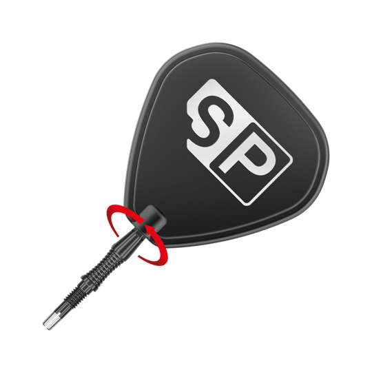 Das Bild zeigt die Target Swiss Point Dartspitzen Signature RST in Schwarz. Die Dartspitzen sind speziell gestaltet und bieten ein modernes Design für Dartspieler.