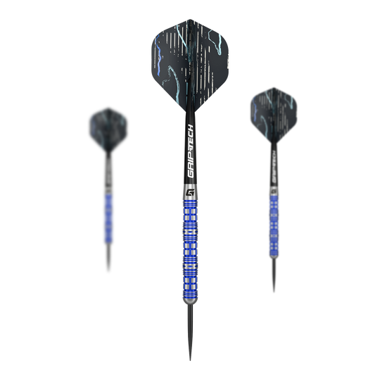 Šipky GOAT Surfer Steel Abgebildet ist das Produkt GOAT Surfer Steeldarts. Es handelt sich um ein Set hochwertiger Steeldarts für das Dartspiel.