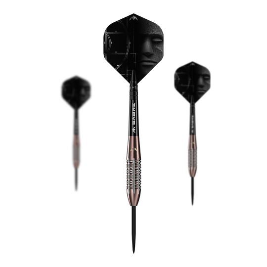 Mission Arkitekt Bronze Silica PVD Steeldarts - 23,5g Abgebildet ist ein Set der Mission Arkitekt Bronze Silika PVD Steeldarts mit 23,5g. Das Set zeigt mehrere Darts in Bronzeoptik.